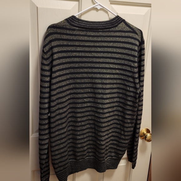 Stitches & Stripes Black & Gold Cardigan Size XL NWT * - Picture 8 of 11